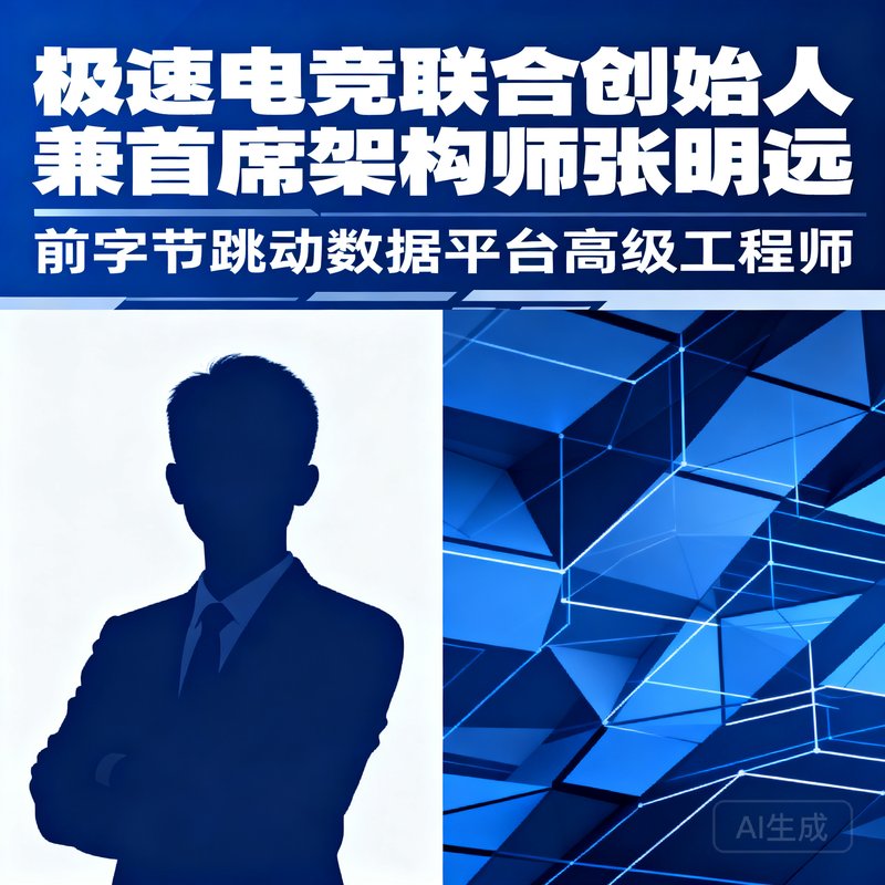 极速电竞联合创始人兼首席架构师张明远，前字节跳动数据平台高级工程师